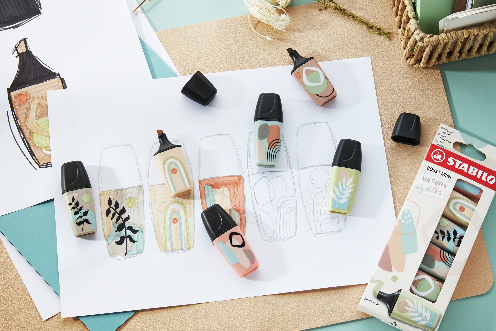 Highlighter STABILO BOSS MINI Naturevibes